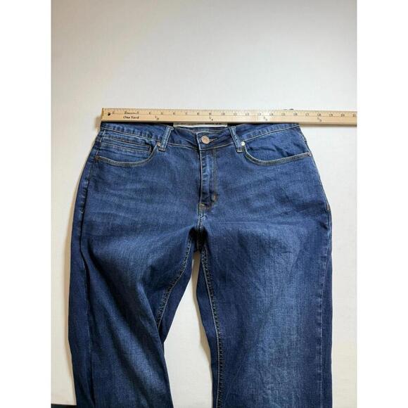 Barbell Apparel Denim Jeans Men 32x32 Dark Wash Straight Athletic Fit Stretch - Picture 6 of 7